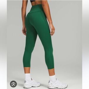 Lululemon Base Pace High-Rise Crop 23" in Everglade Green